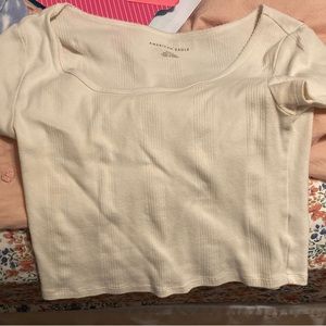 AE off white cropped t shirt